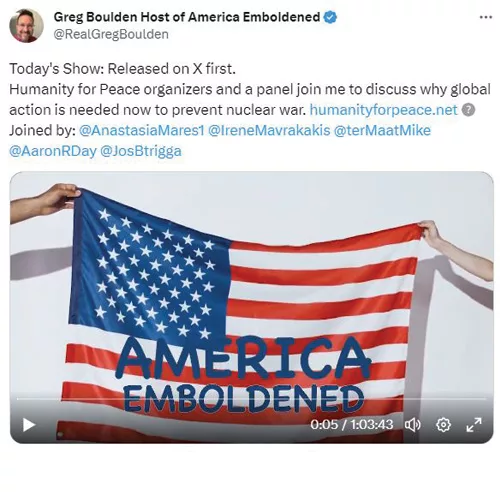 Greg Boulden Host of America Emboldened