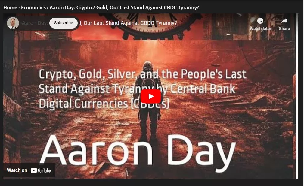 Randy Bock – Aaron Day: Crypto / Gold, Our Last Stand Against CBDC Tyranny?