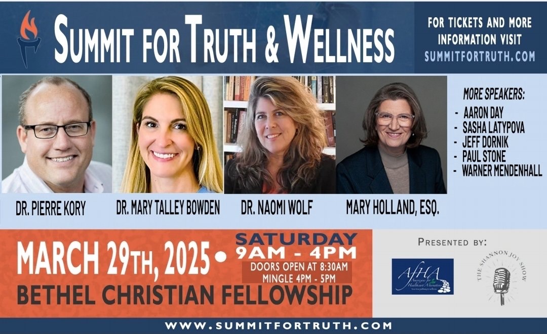 Summit for Truth & Wellness Saturday March 29, 2025 Rochester, New York